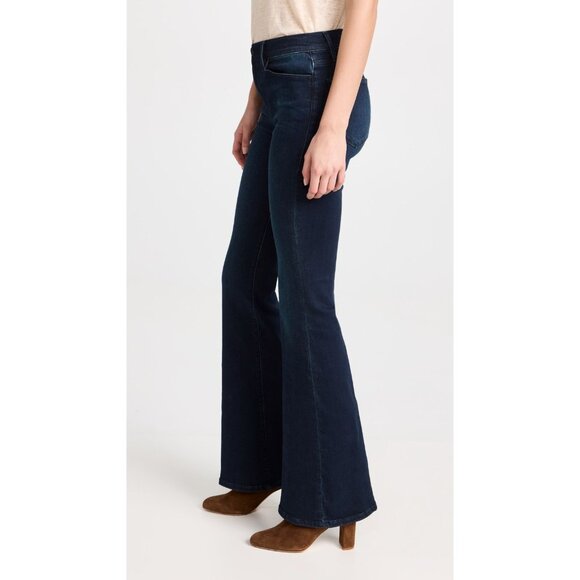 FRAME Le High Flare Porter Dark Rinse High Rise Flared Jeans, Size 26 - Picture 3 of 16